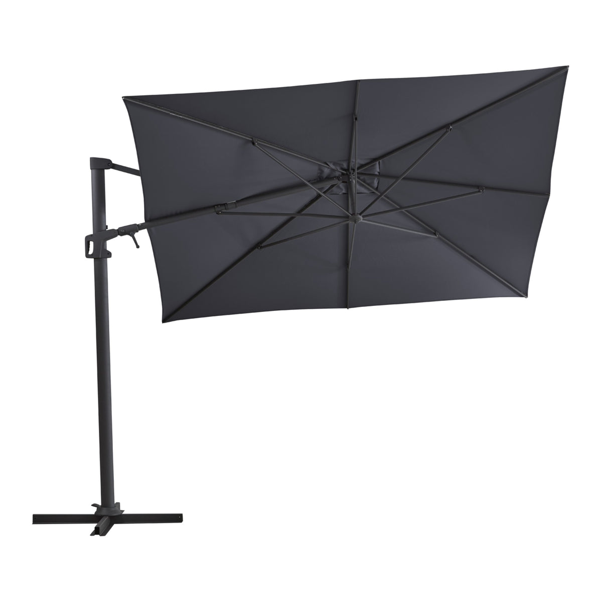 Brafab Vinovo frihängande parasoll Fyrkantig 300×300 cm – Antracit/Grå – bild 2