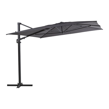 Brafab Vinovo frihängande parasoll Rektangulär 300×400 cm – Antracit/Grå
