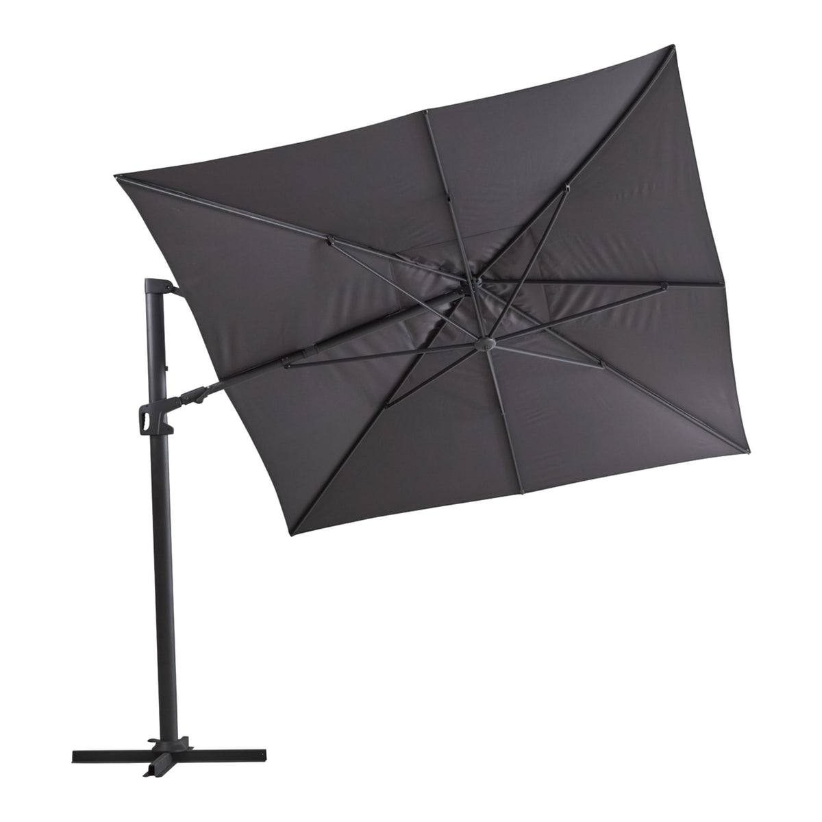 Brafab Vinovo frihängande parasoll Rektangulär 300×400 cm – Antracit/Grå – bild 2